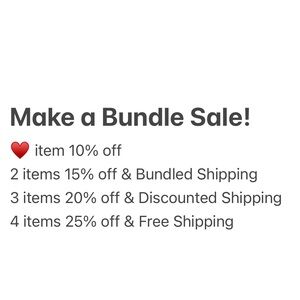Make a Bundle Sale!